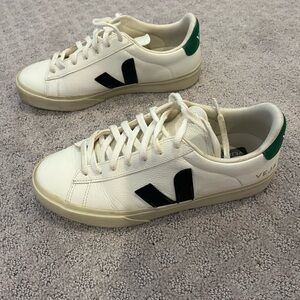 Veja Campo Sneakers, white with black and green, size 41